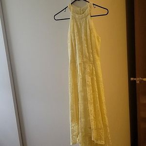 Yellow lace dress